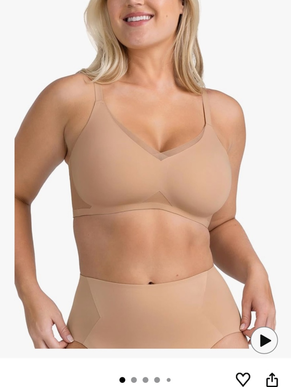(2) Honeylove crossover bra